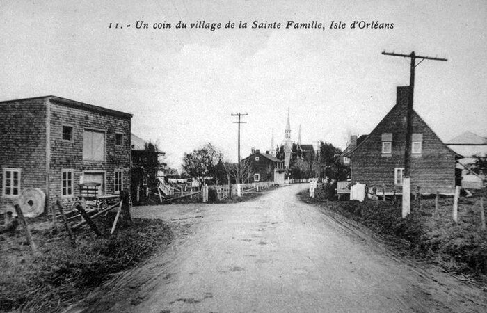 "A corner of the village of Sainte-Famille, Isle d'Orléans"