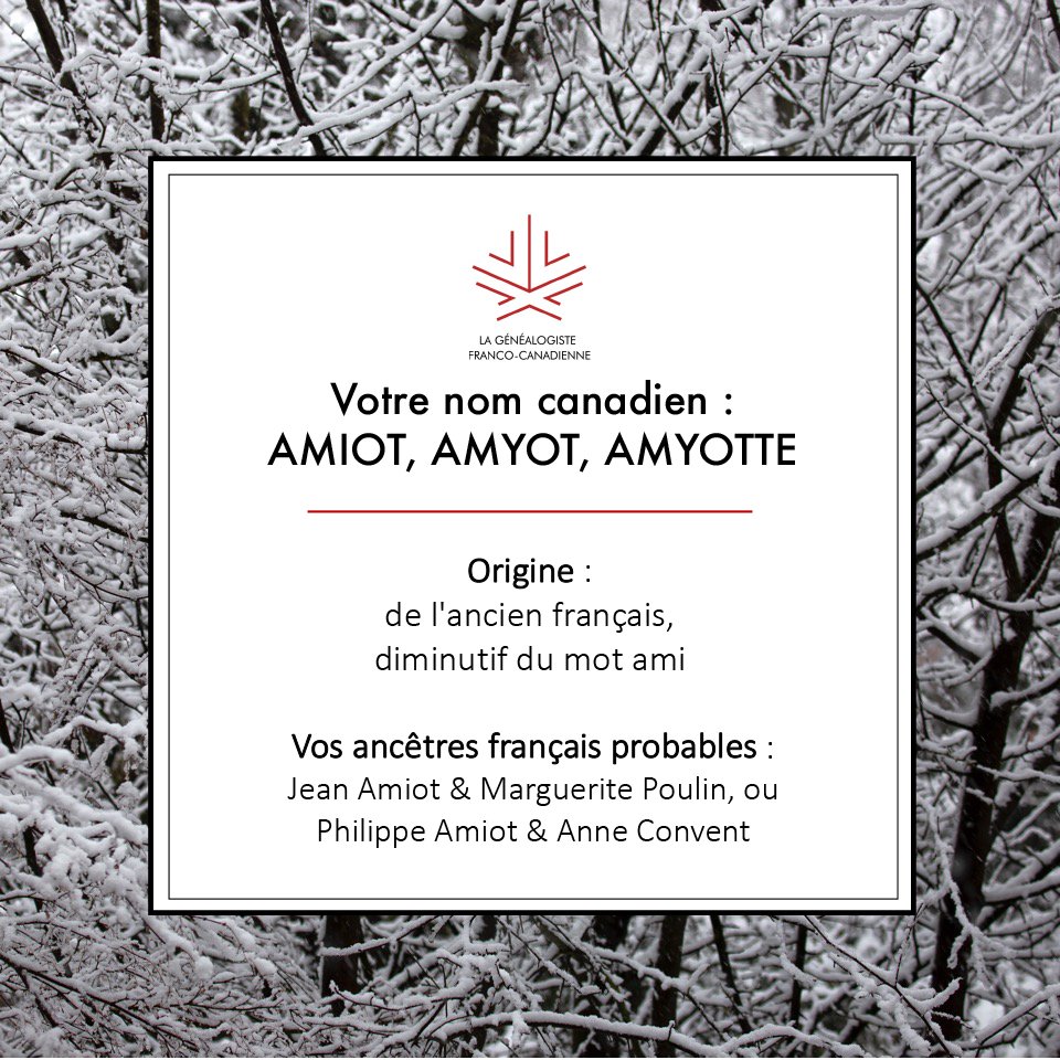 Signification et origine de votre nom canadien — The French