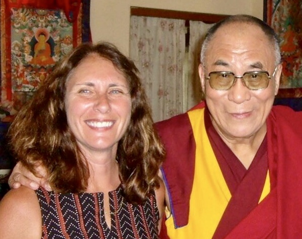 Susan Murphy with His Holiness, Dalai Lama, 2005.