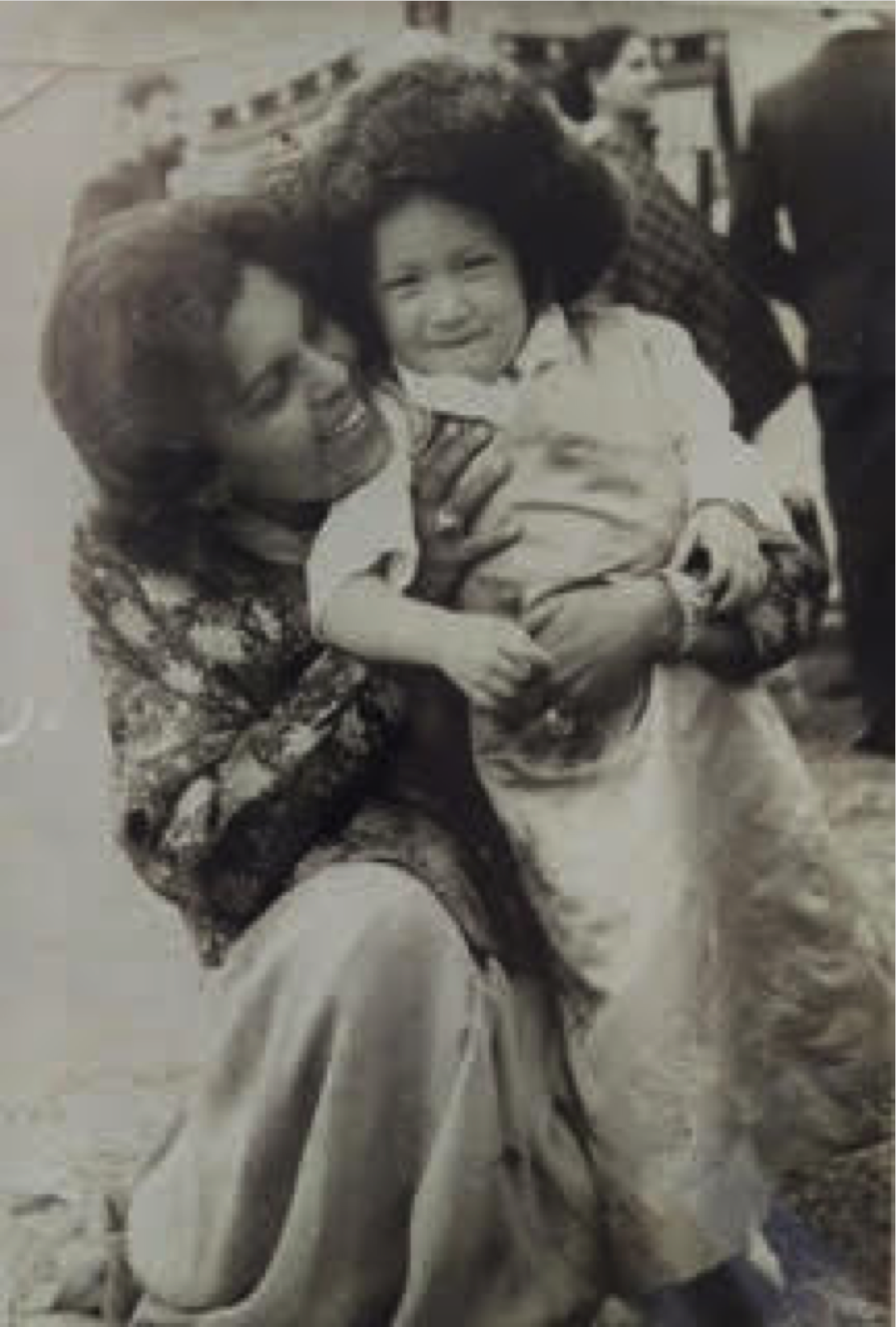 Sudha and baby Hope, c. 1965 �