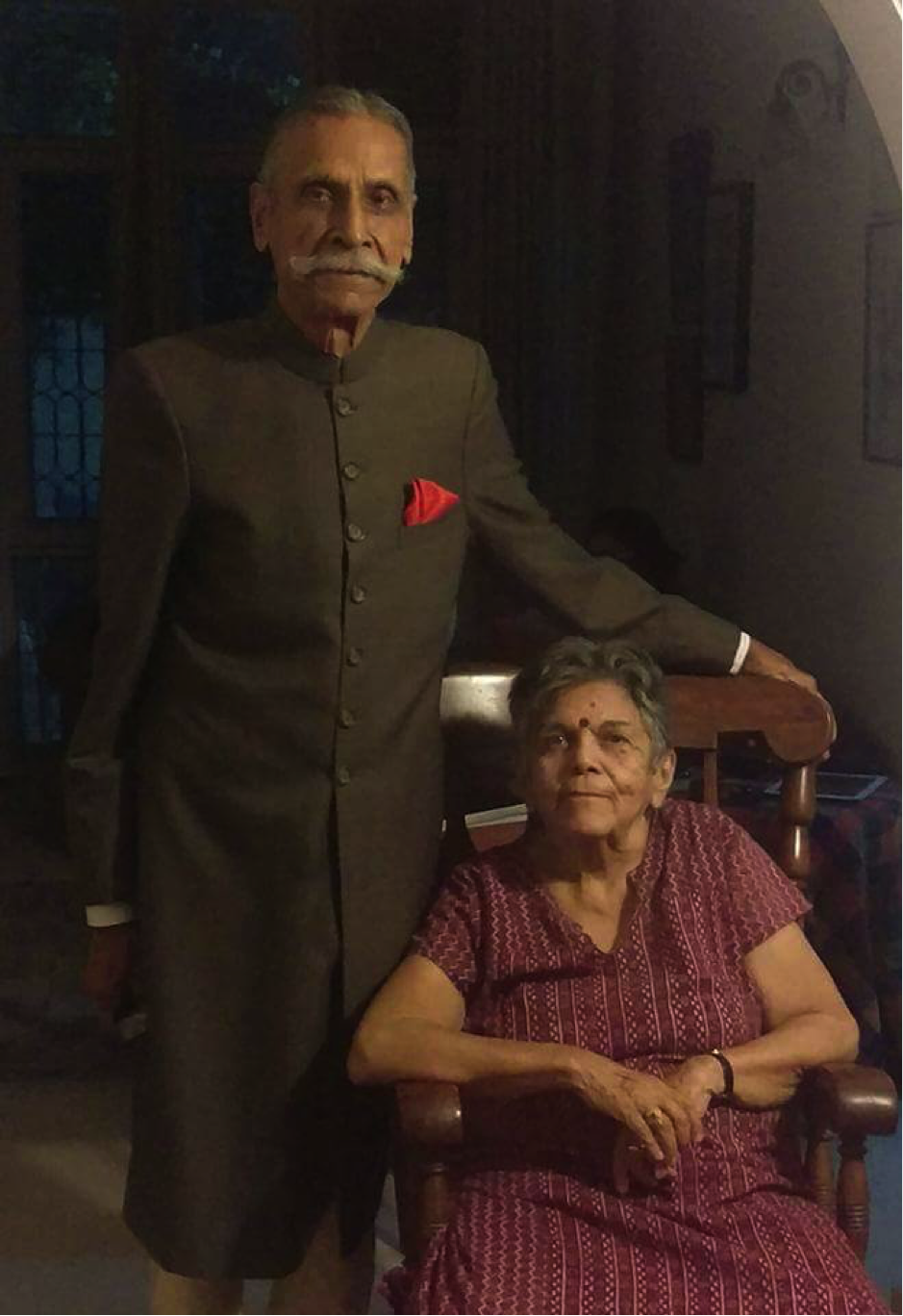 KC &amp; Sudha, last year at KC’s 90th birthday,New Delhi, 2018  �