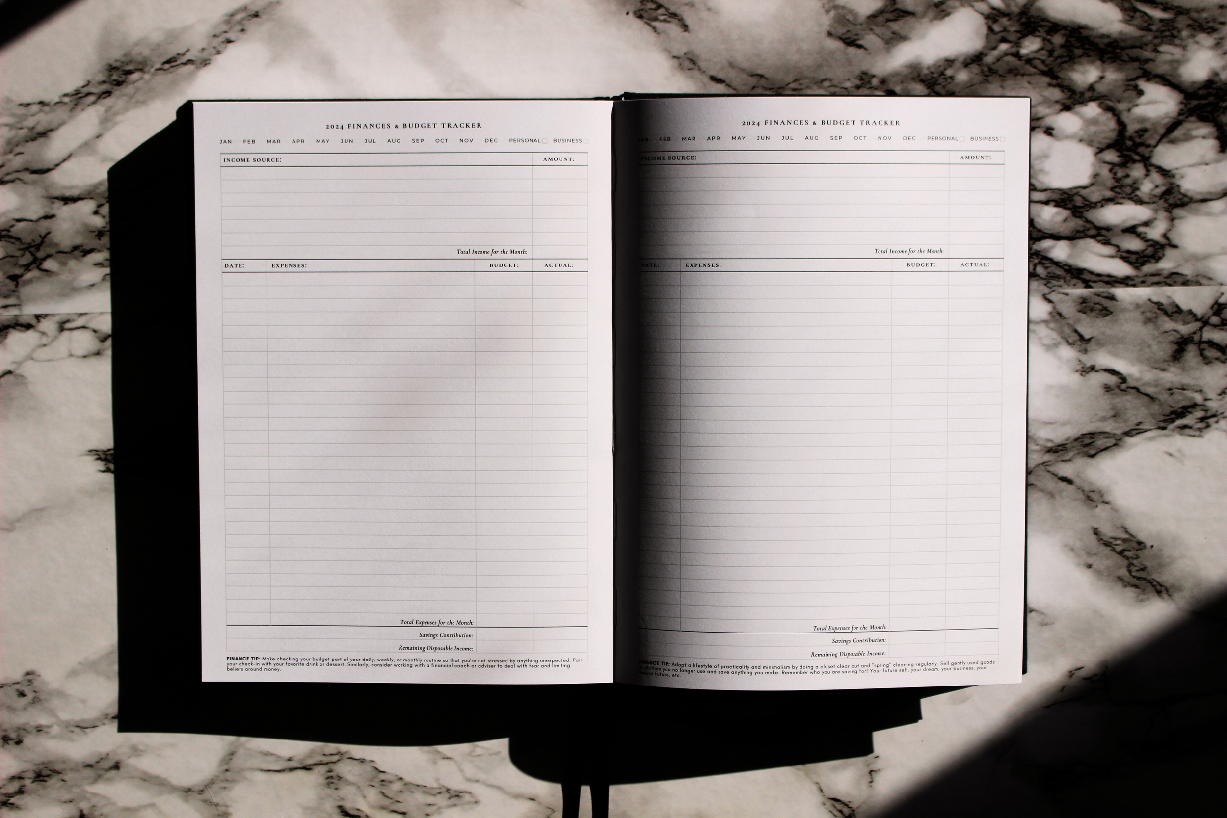 2024 Executive Daily Planner in Signature Black Hardcover Cloth — The  Astral Planner