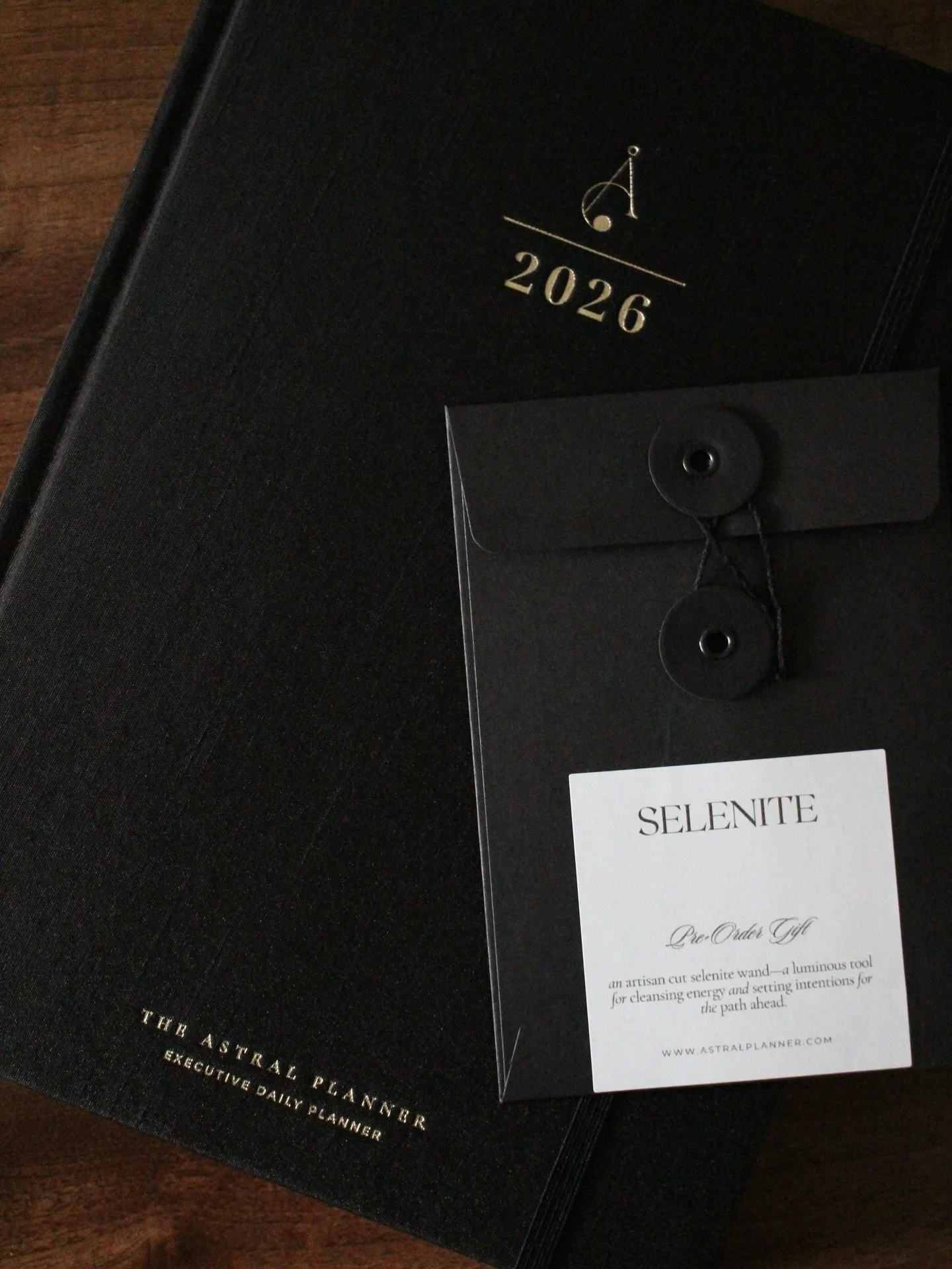 They&rsquo;re almost on their way. ✨

This week, the first batch of 2026 planners will begin their journey from our studio to your hands. Each one is wrapped with care, accompanied by a small gift&mdash;a luminous artisan-cut selenite wand, tucked in