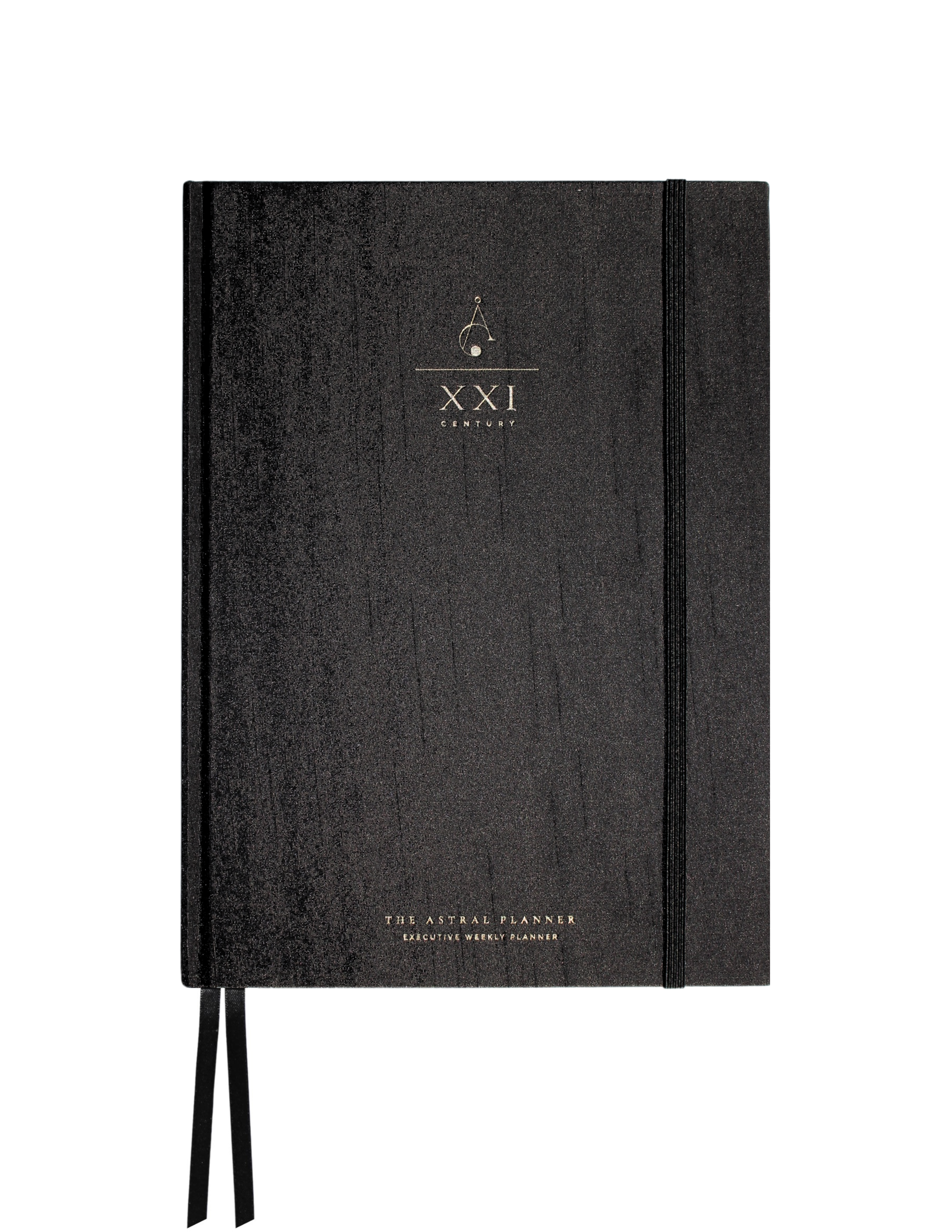 Executive Weekly Planner in Artisan Black Silk | Timeless Edition