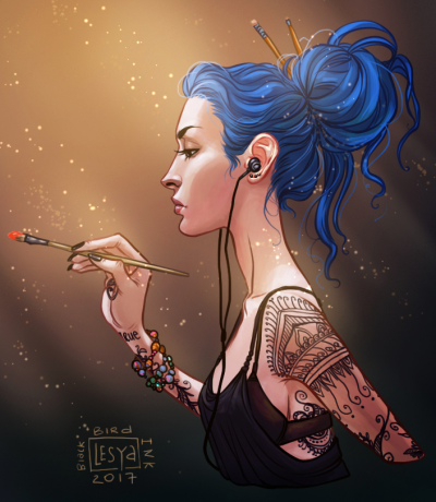 Karou by lesyablackbird via Tumblr.