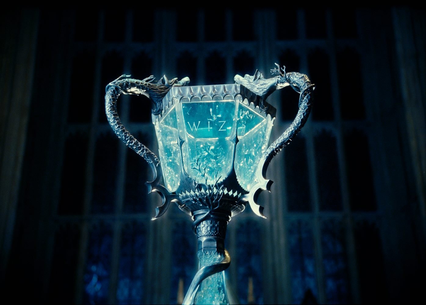 The goblet of fire from Harry Potter and the Goblet of Fire (2005, Warner Bros.)
