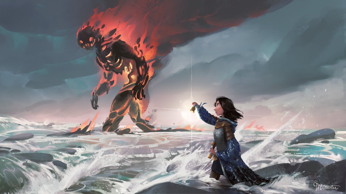 Sabriel and a Mordicant by Cathleen McAllister (via Twitter)