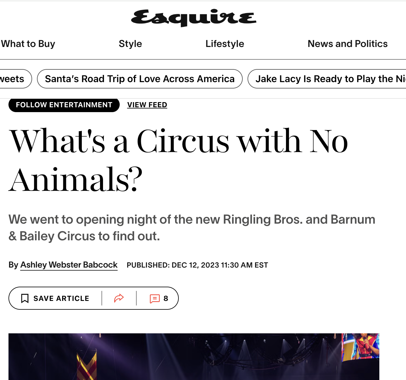 What's a Circus with No Animals?