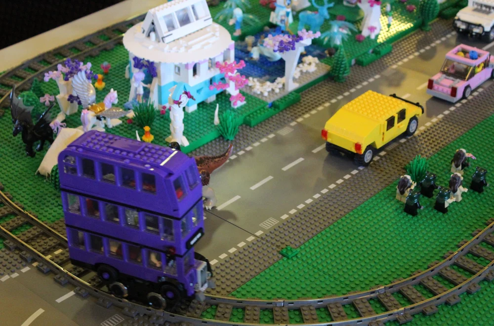 The knight bus races through the fairy forest!