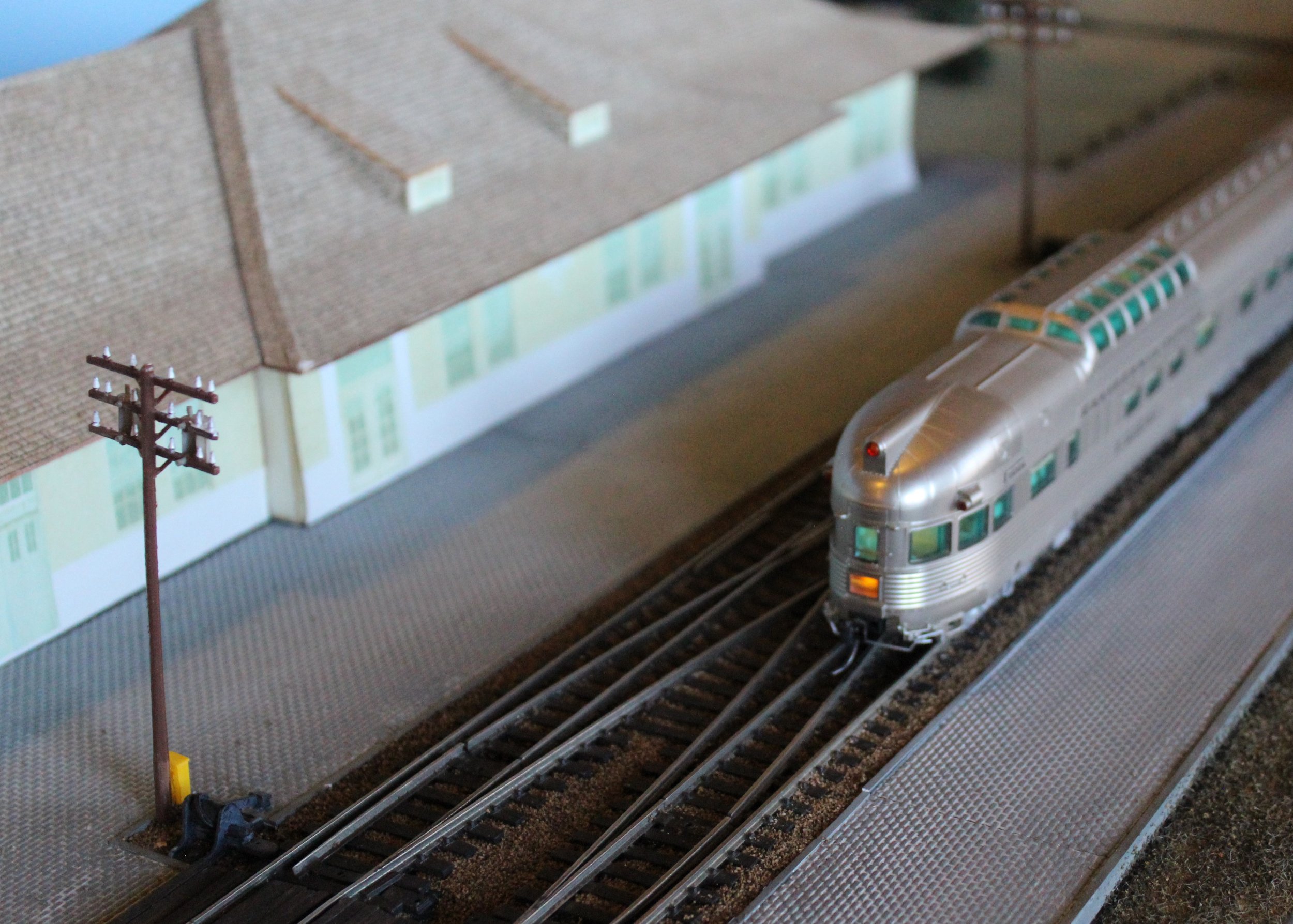 Zephyr passing the depot