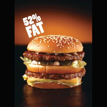 Image targeting McDonald's Big Mac retrieved from adbusters.com.