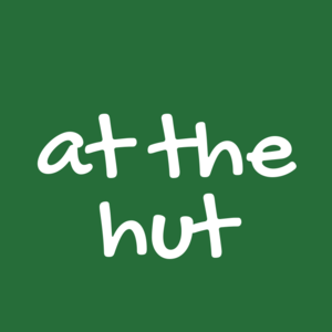 At the hut - Fire, Archery, Recycling Posters and futuristic building 