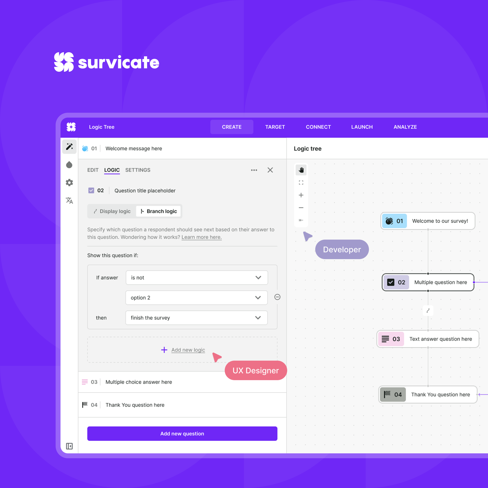 Survicate® - Survey Logic System