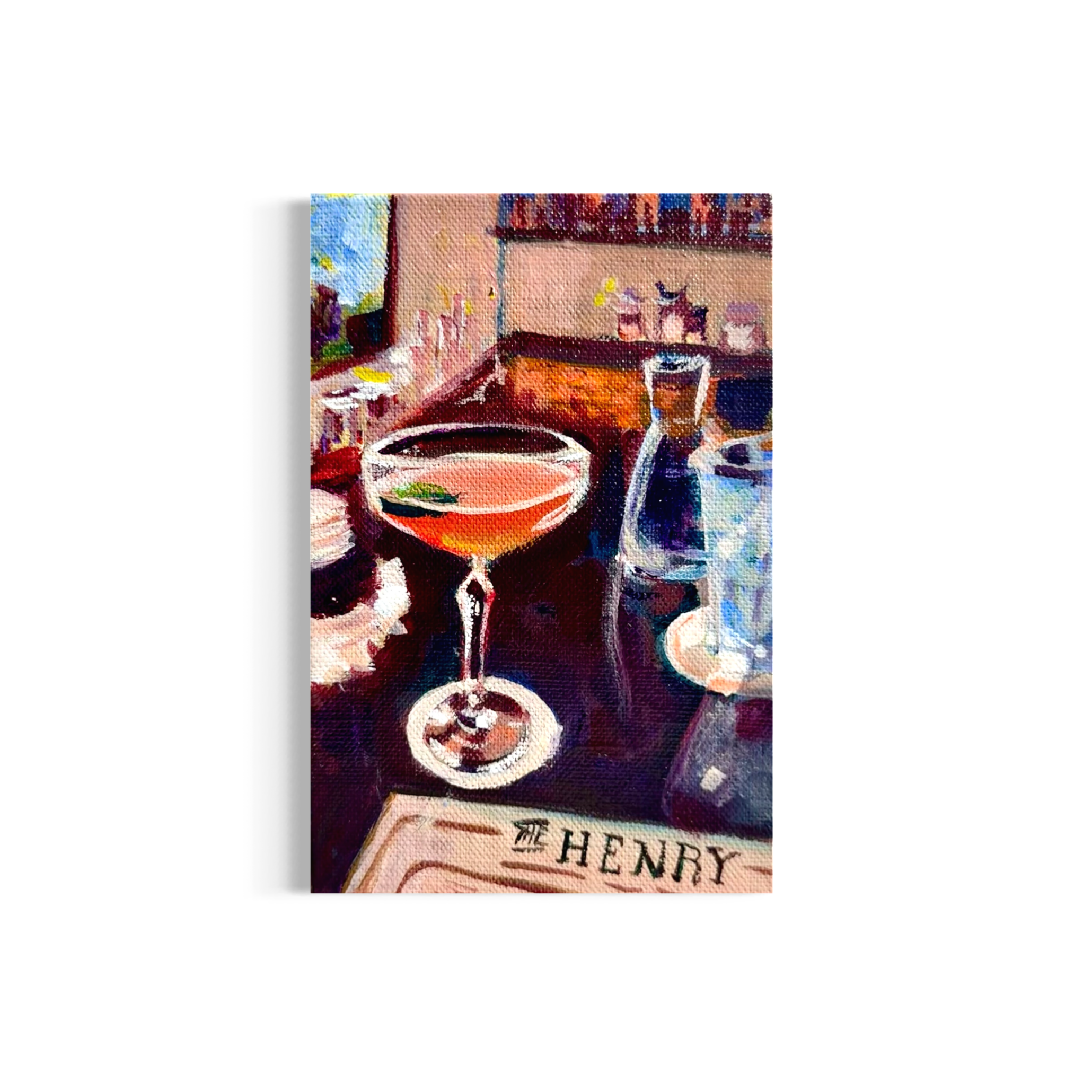 74/100: The Henry | Original Acrylic Painting on linen board, 4x6"