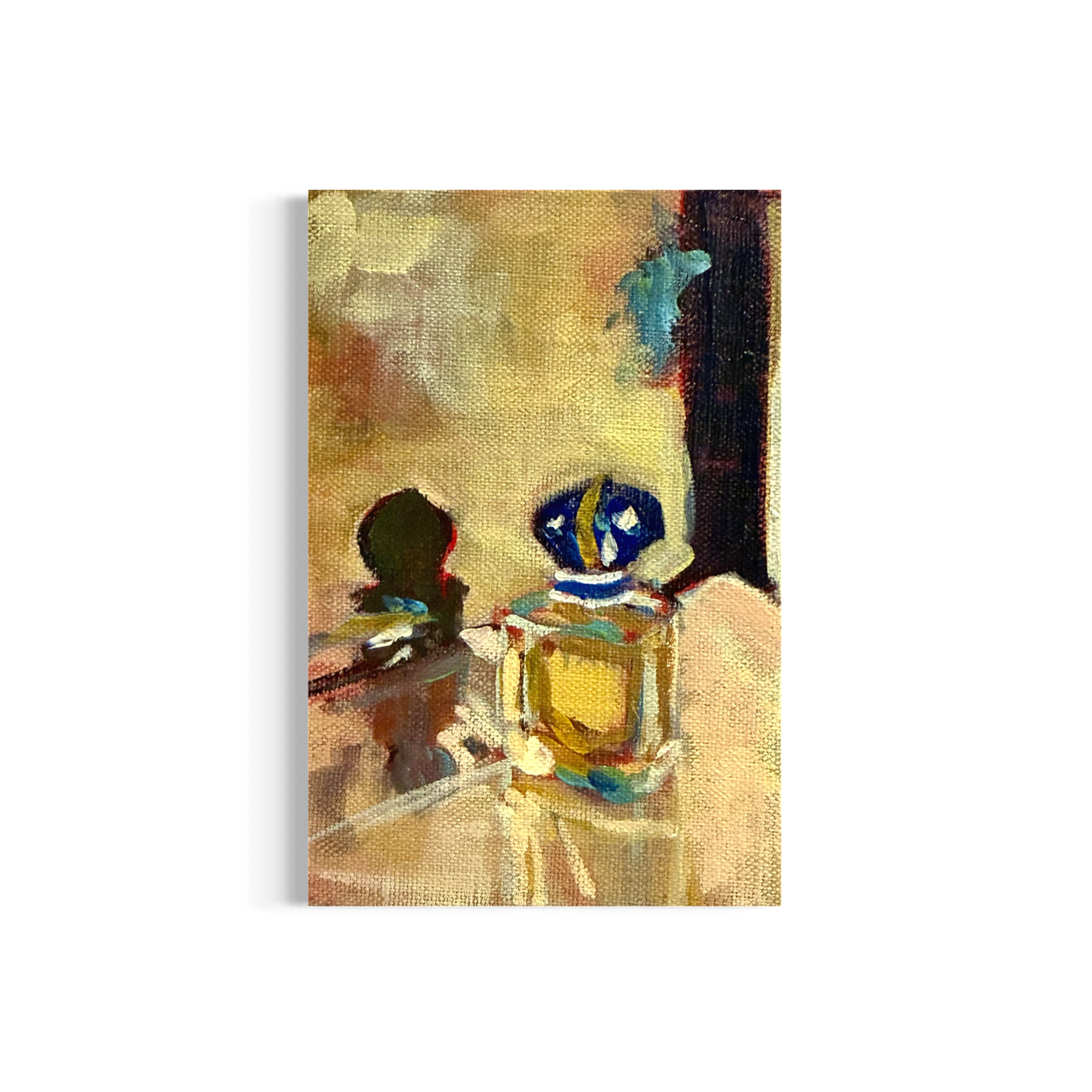 2/100: Parfum | Original Acrylic Painting on linen board, 4x6"
