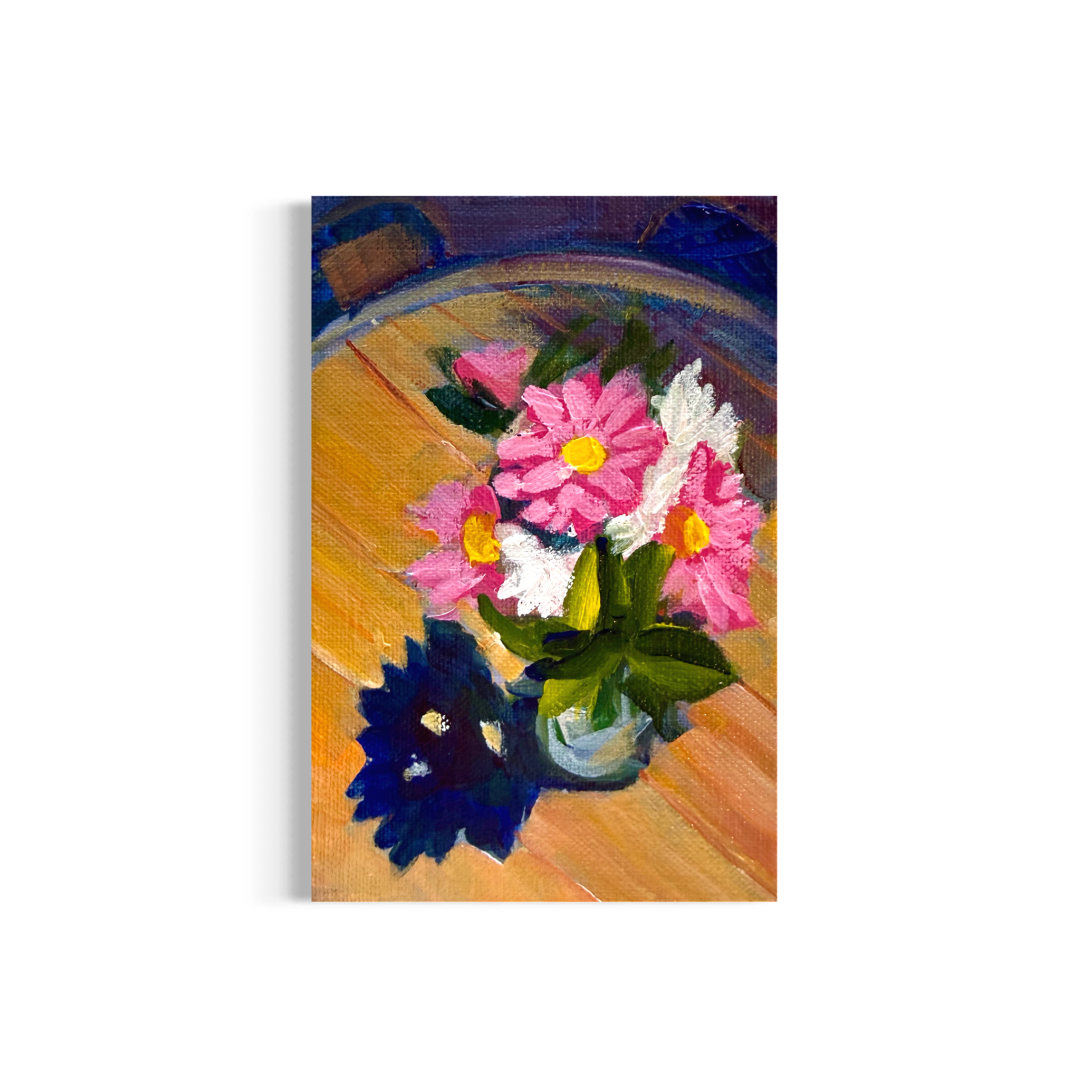 76/100: Flower Arrangement #3 | Original Acrylic Painting on linen board, 4x6"