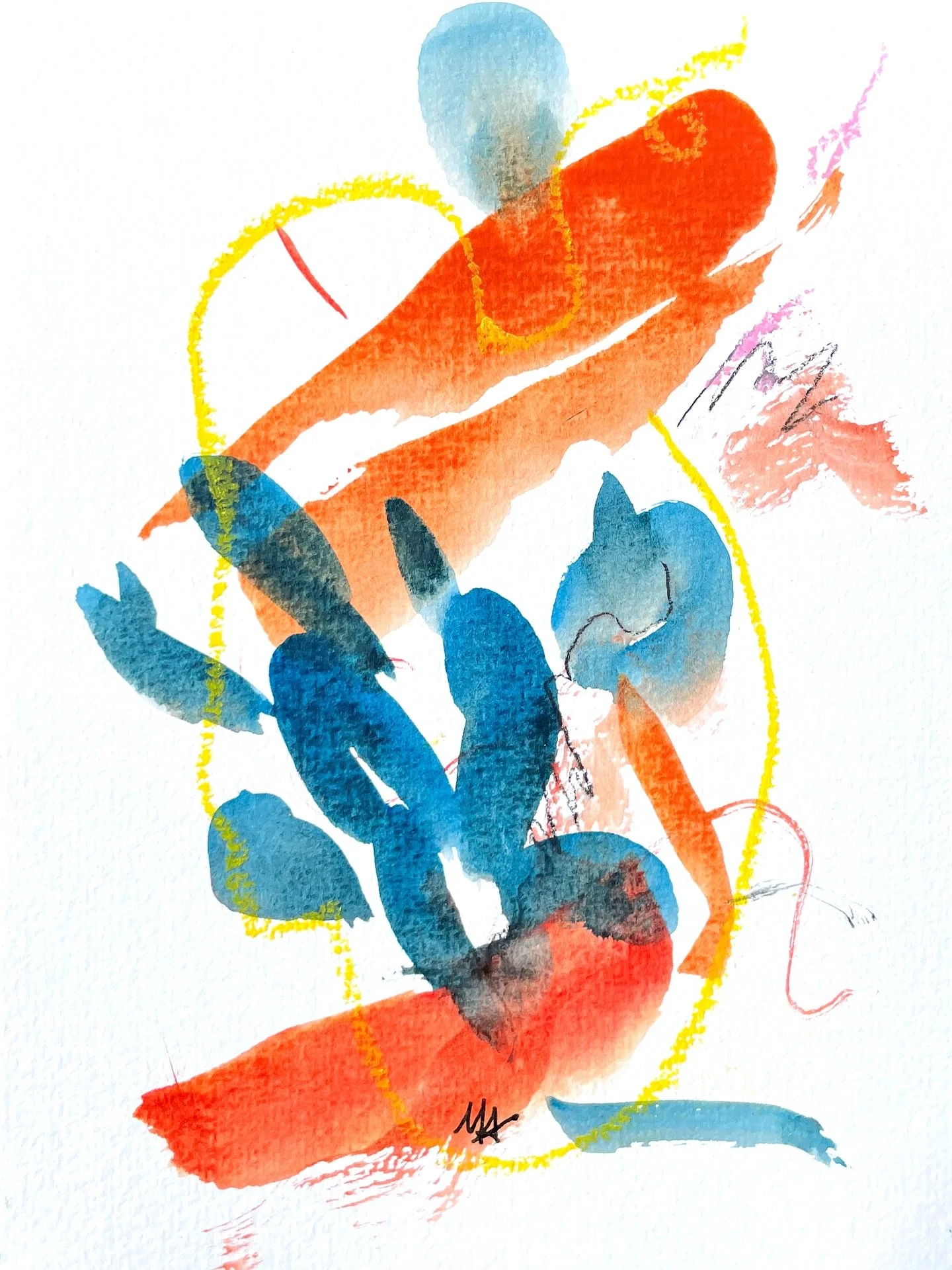 The Studio Sale continues! Shop at the link in my bio or at mollyalex.com &hearts;️🤗

&lsquo;Luscious&rsquo; 5x7&rdquo; , original mixed media on watercolor paper, available with or without a frame 💛

Happy Friday&hellip;stay tuned for a little roa