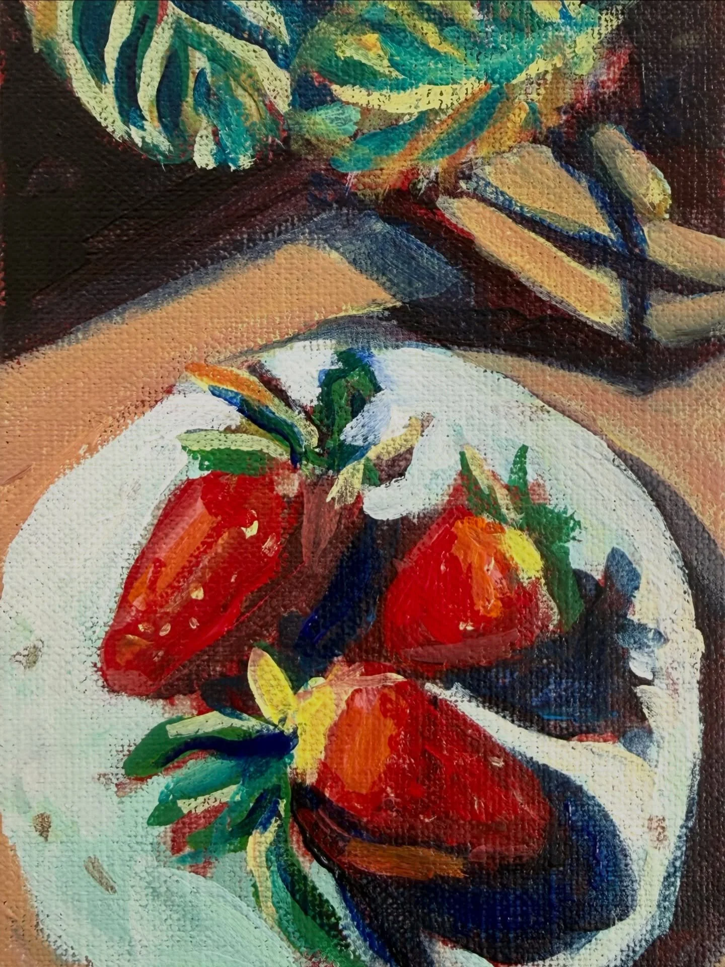 Day 3/100 Strawberries 🍓🎨 

#100daysofpainting #100daychallenge #art #painting #mollyalexart