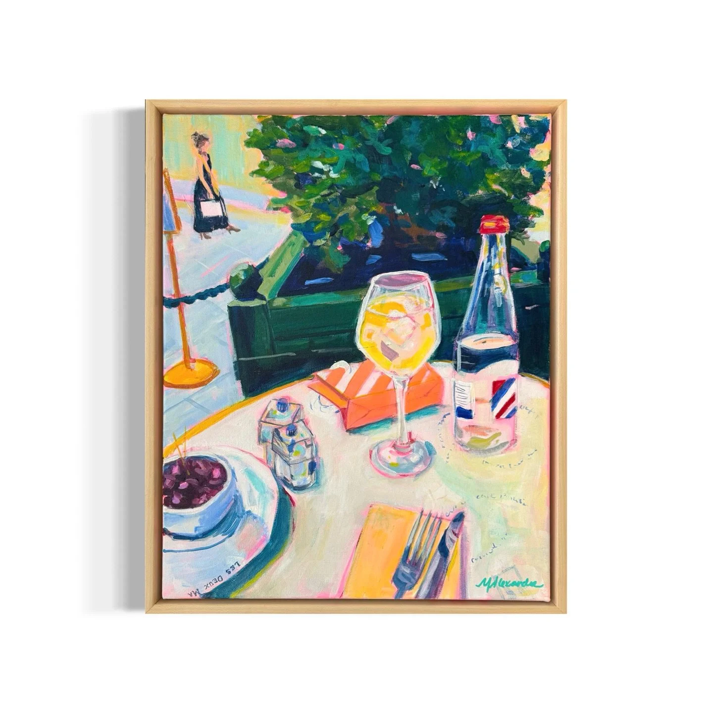 &ldquo;An Afternoon at Les Deux Magots&rdquo; 16x20&rdquo; 🇫🇷&hearts;️
Available at mollyalex.com <link in bio>

After two weeks painting in the French countryside, I had two glorious days to myself in Paris. I snagged a front row seat at Les