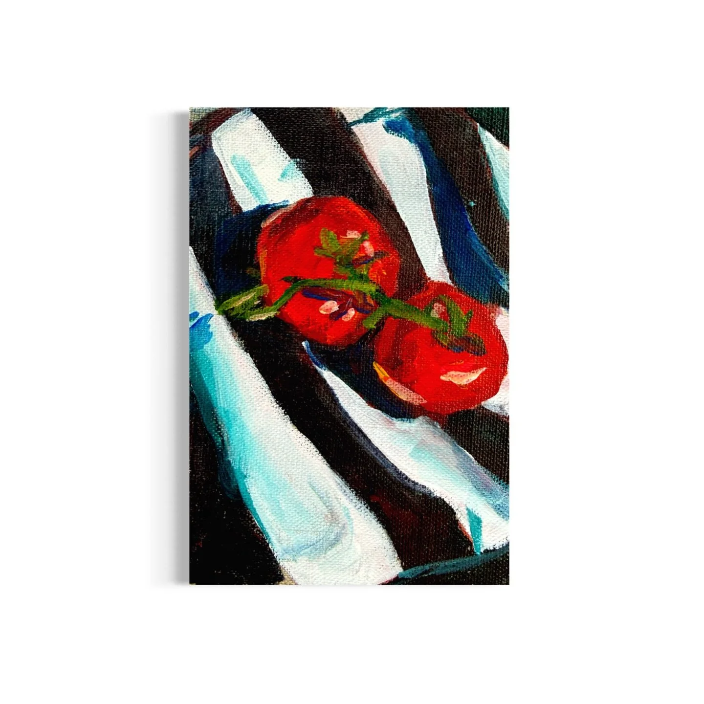 Day 53/100: Ripe Tomatoes 🍅🍅

#mollyalexart #art #originalartforsale #tomatopainting #stilllife