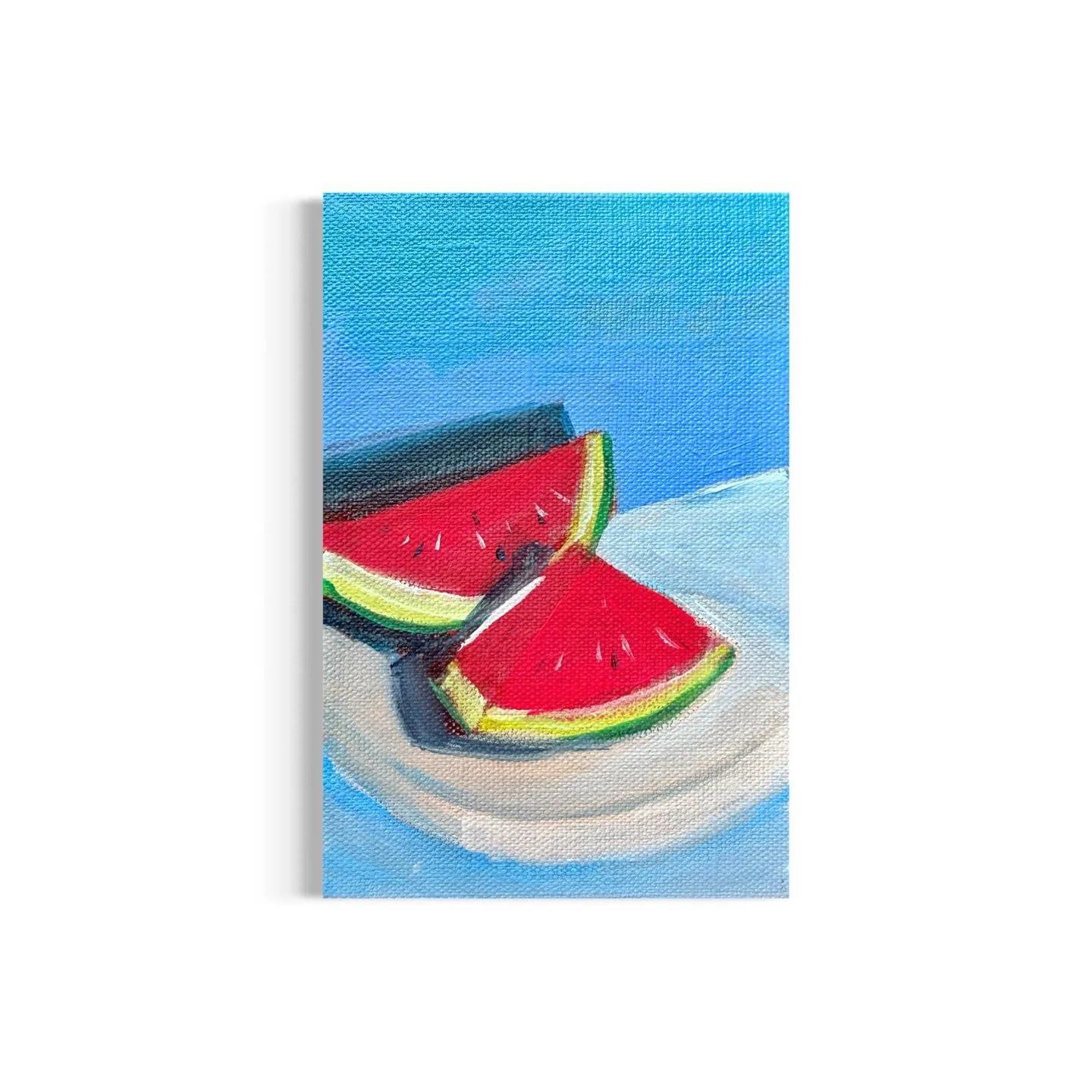 Day 64/100 : Watermelon 🍉 

#watermelon #art #painting #originalartforsale #mollyalexart