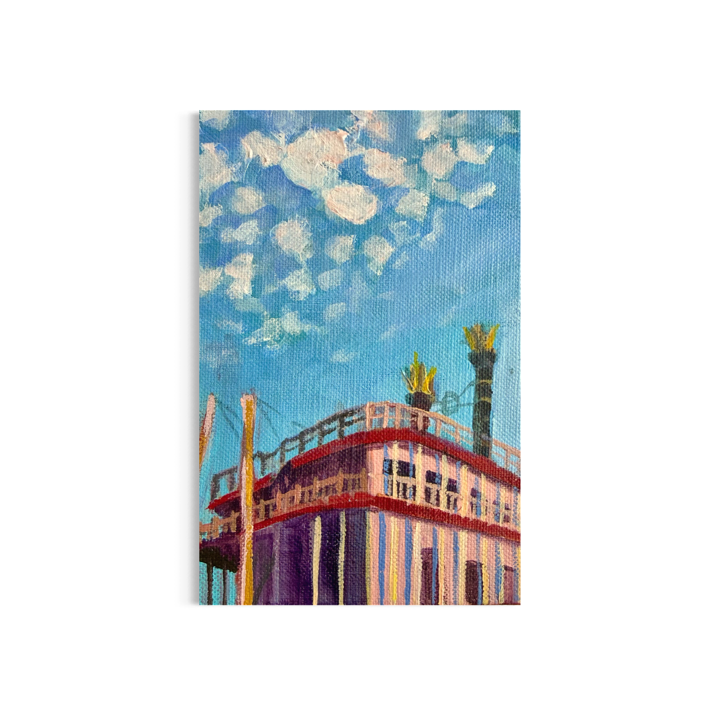 98/100: New Orleans | Original Acrylic Painting on linen board, 4x6"