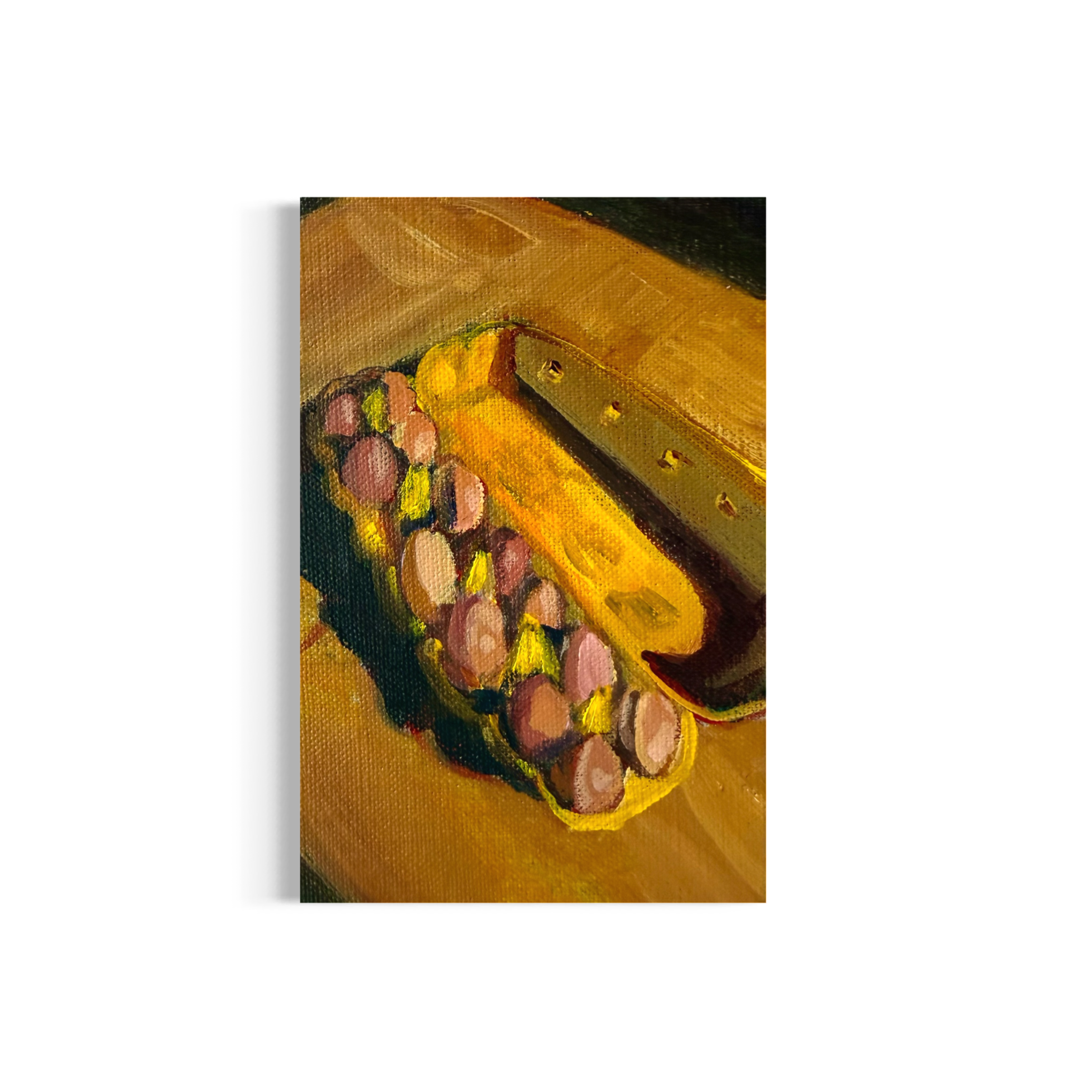 47/100: Carton of Eggs | Original Acrylic Painting on linen board, 4x6"