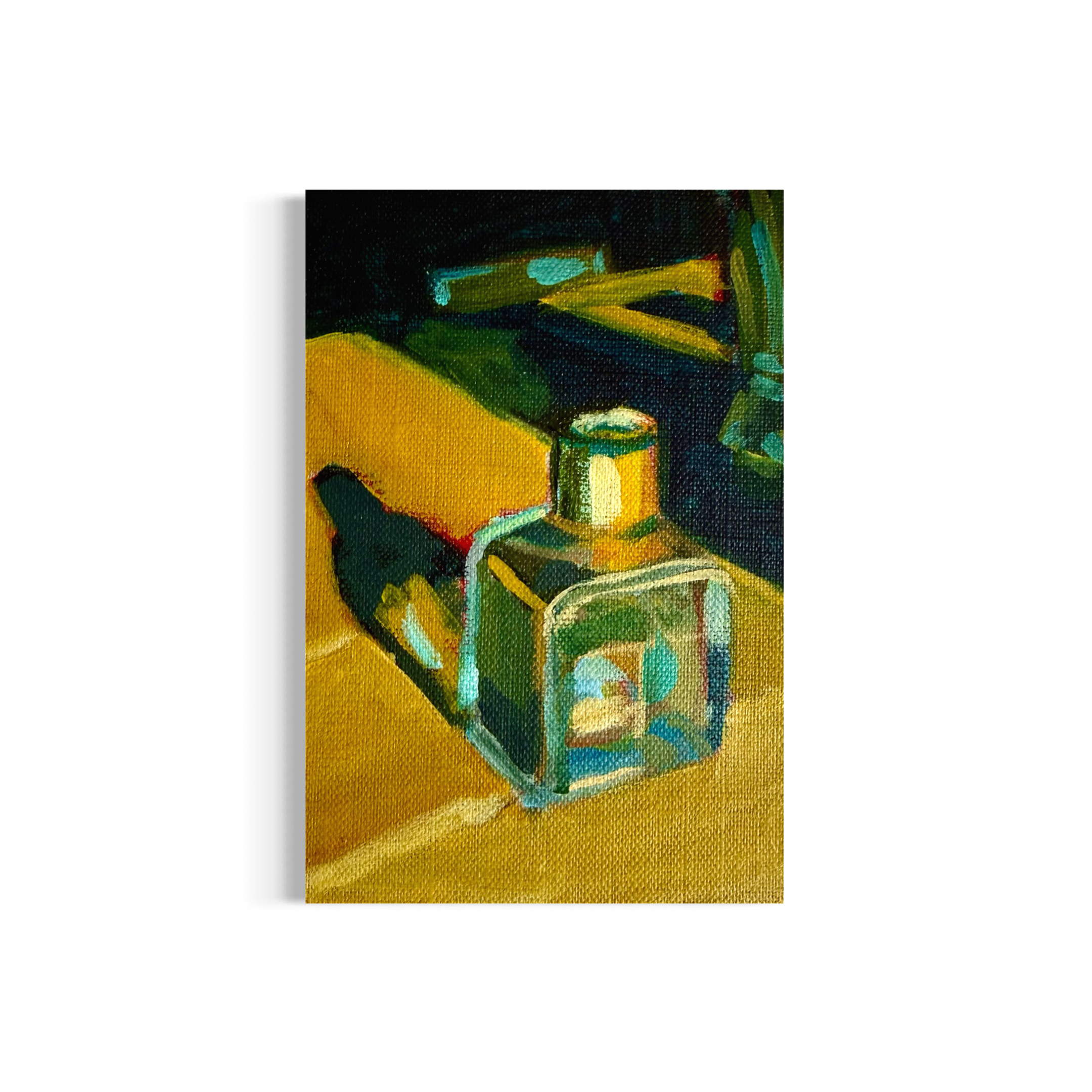 24/100: Parfum #2 | Original Acrylic Painting on linen board, 4x6"