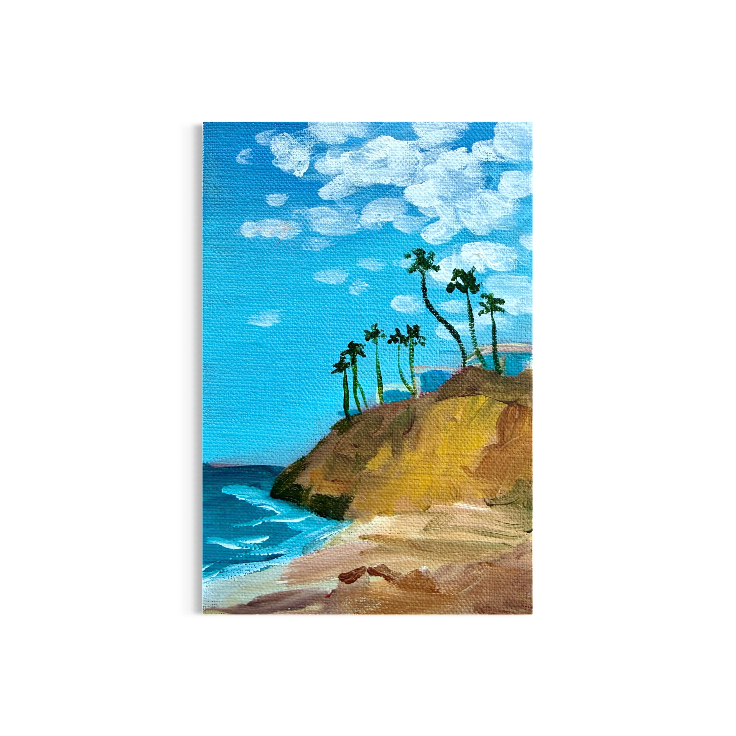 92/100: Terramar | Original Acrylic Painting on linen board, 4x6"