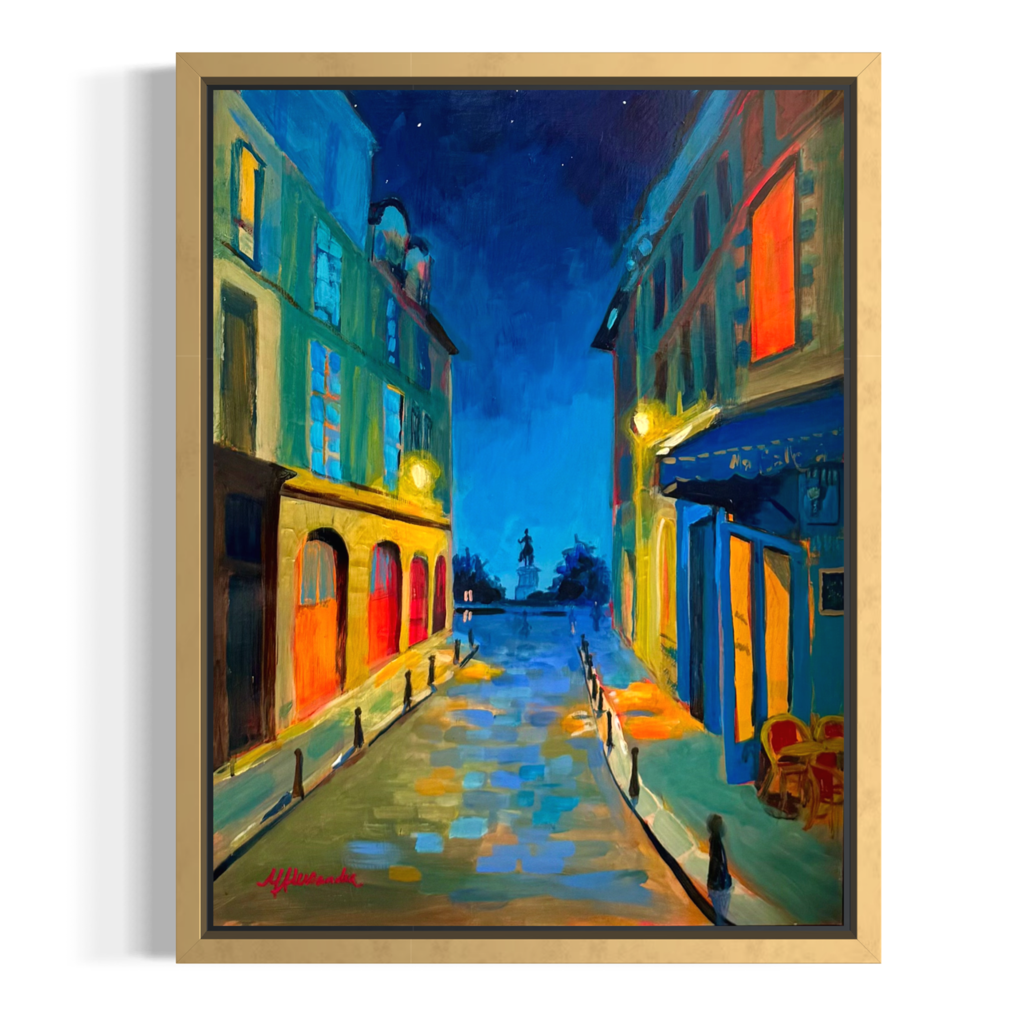 'Reunion' | Acrylic and oil pastel on wood panel | 18x24"