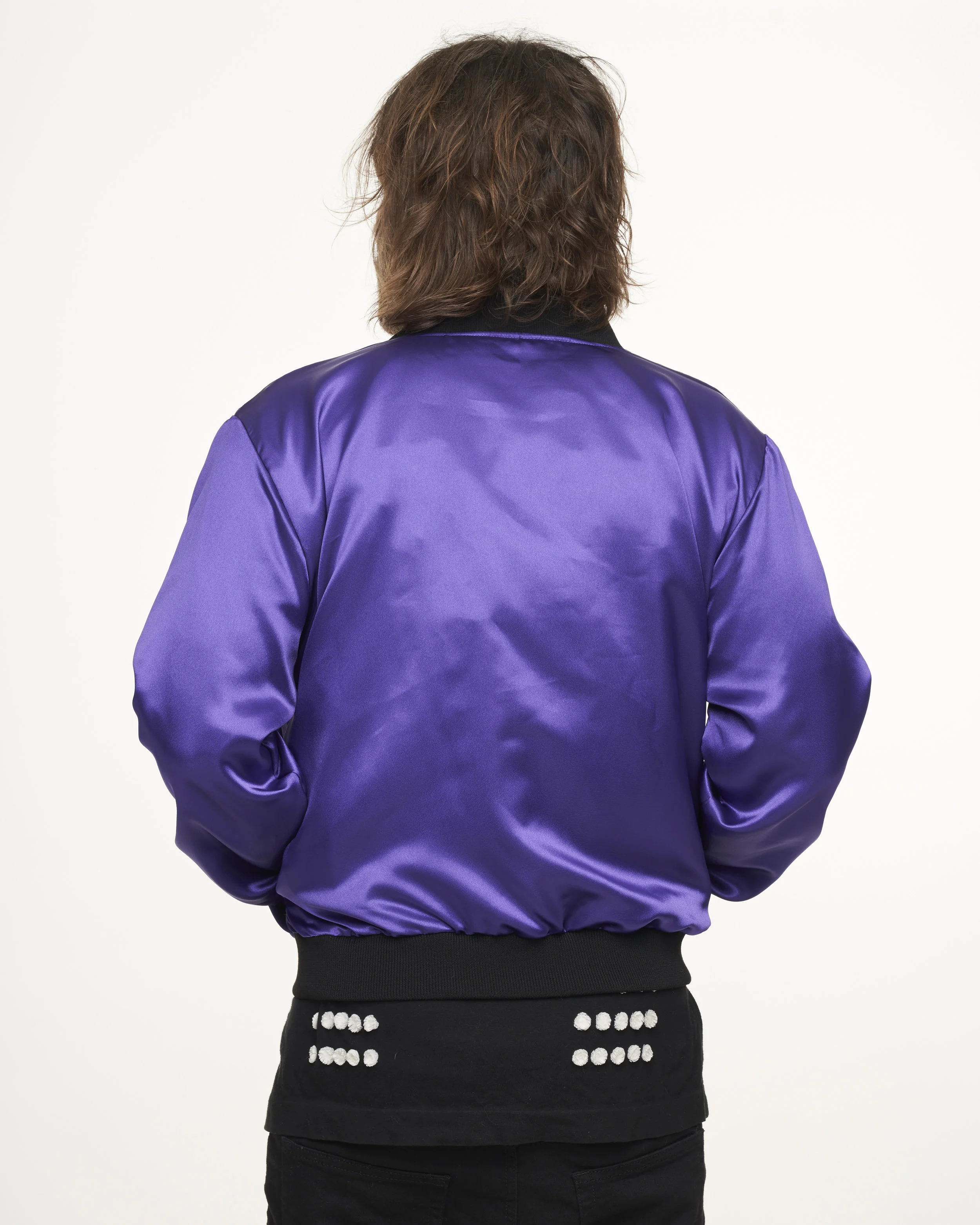 dark purple bomber jacket