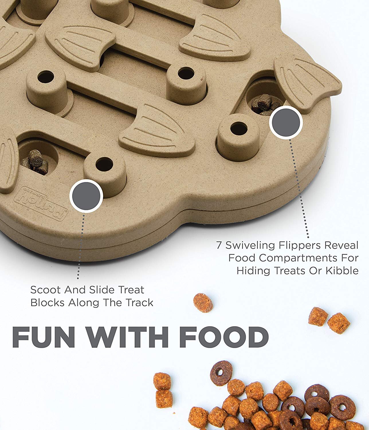 Outward Hound Nina Ottosson Puzzle Toy for Dogs - Stimulating Interactive Dog Game for Dispensing Treats