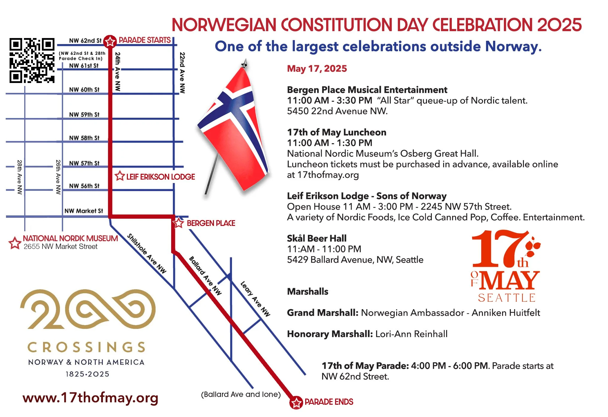 Ballard 17th of May Parade Route