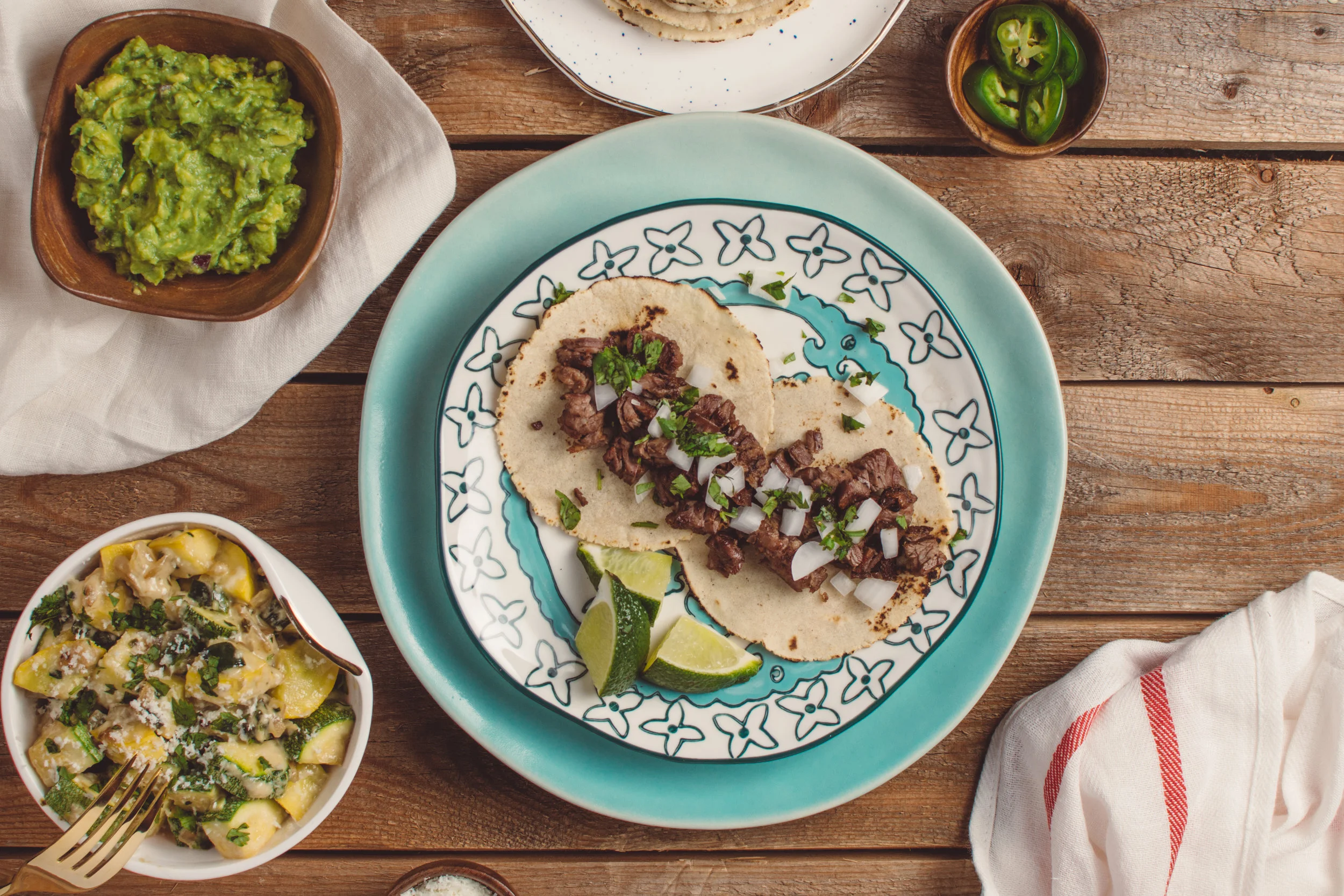 GROWN UP TACO NIGHT Take your Taco Tuesday game up another level by preparing Mexican favorites from scratch.