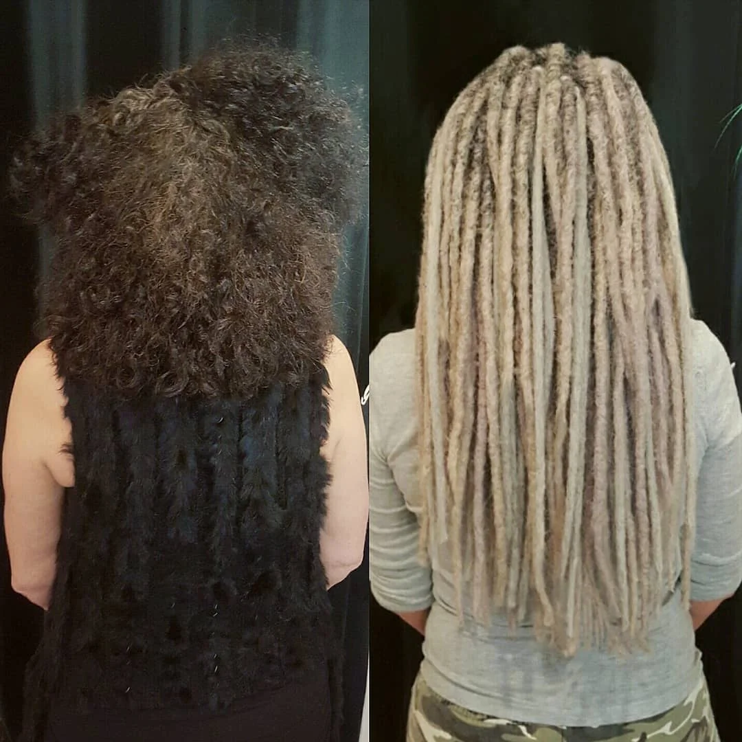Dreads - Transformation To Blonde & Grey