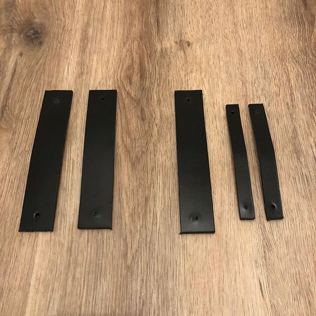 #repurposed black leather belt to #storage top hand pulls and two will be used soon for an additional towel bar in a guest closet.