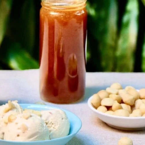 Burnt Honey and Macadamia Icecream – Topi Hill Organics