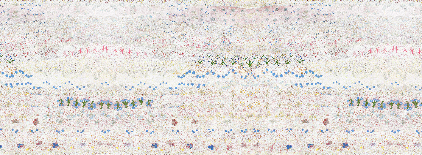 Willie Weston_Ampilatwatja Collection_fabric and wallpaper_Singing Bush Medicine_Day Break.jpg