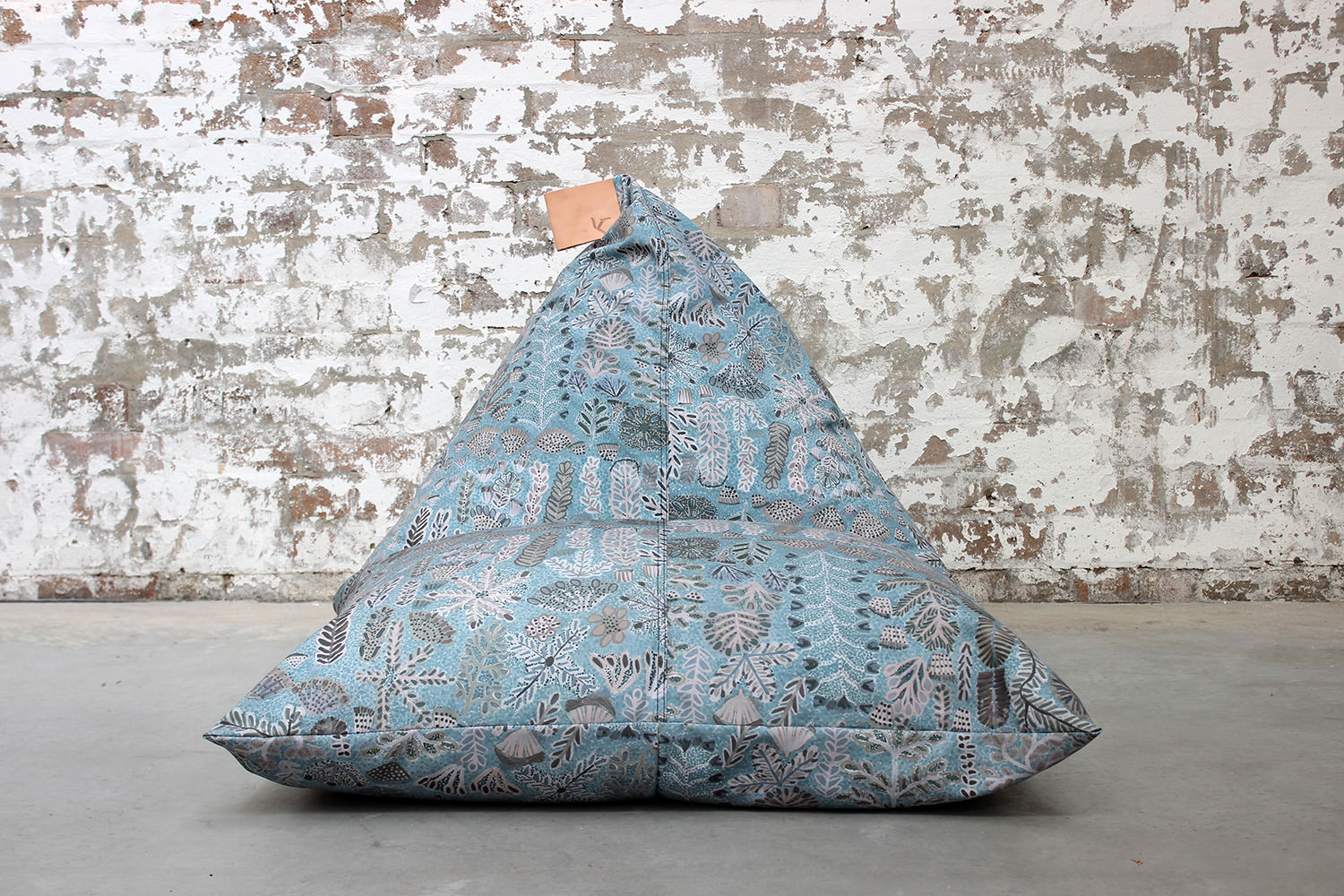 Willie Weston_Ampilatwatja Collection_fabric_Sugarbag Dreaming_Saltbush_beanbag