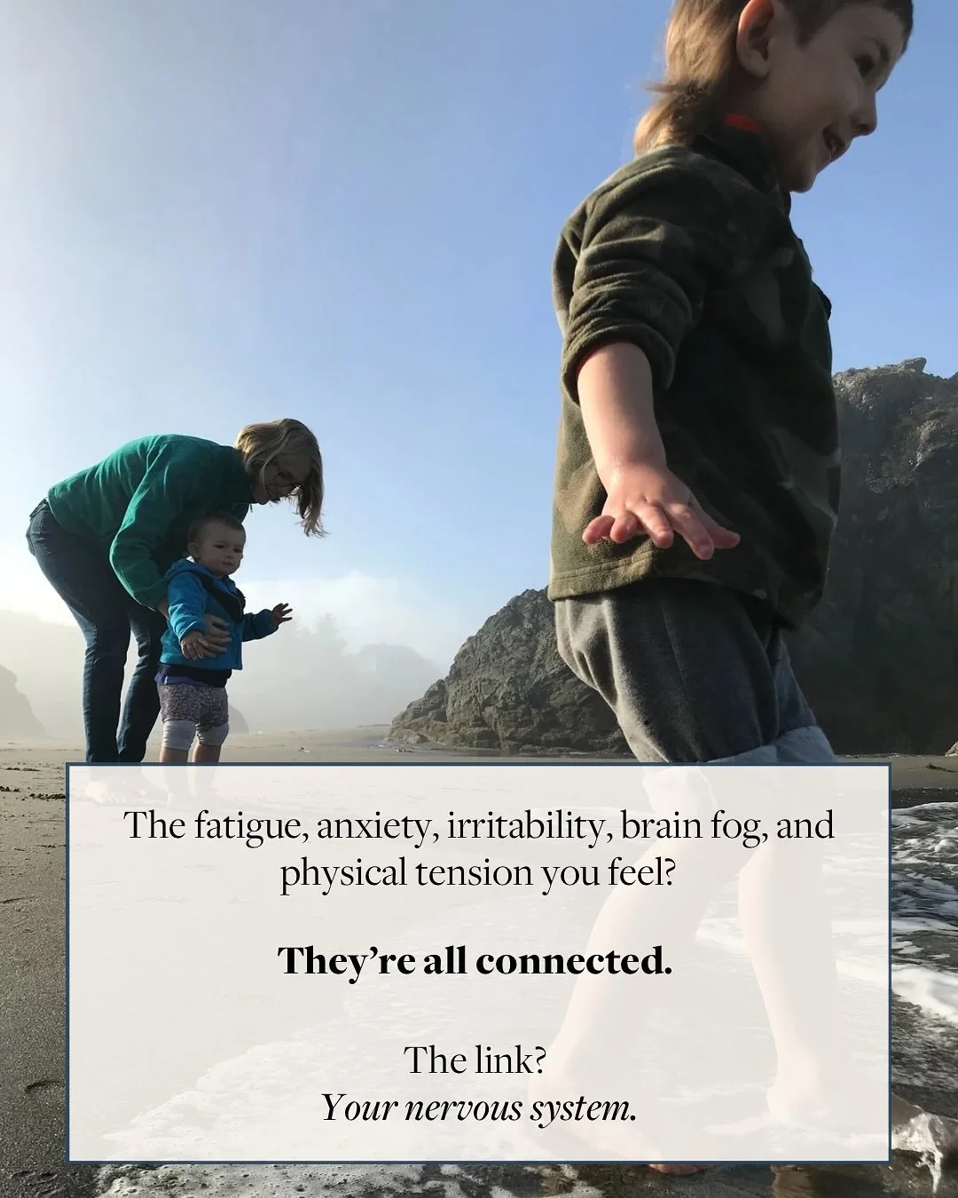 Your body doesn&rsquo;t just see your child&rsquo;s needs, it feels them.

Through the process of co-regulation, your vagus nerve constantly scans the environment to sense safety.

And this felt sense, this constant connection is also tied to our own