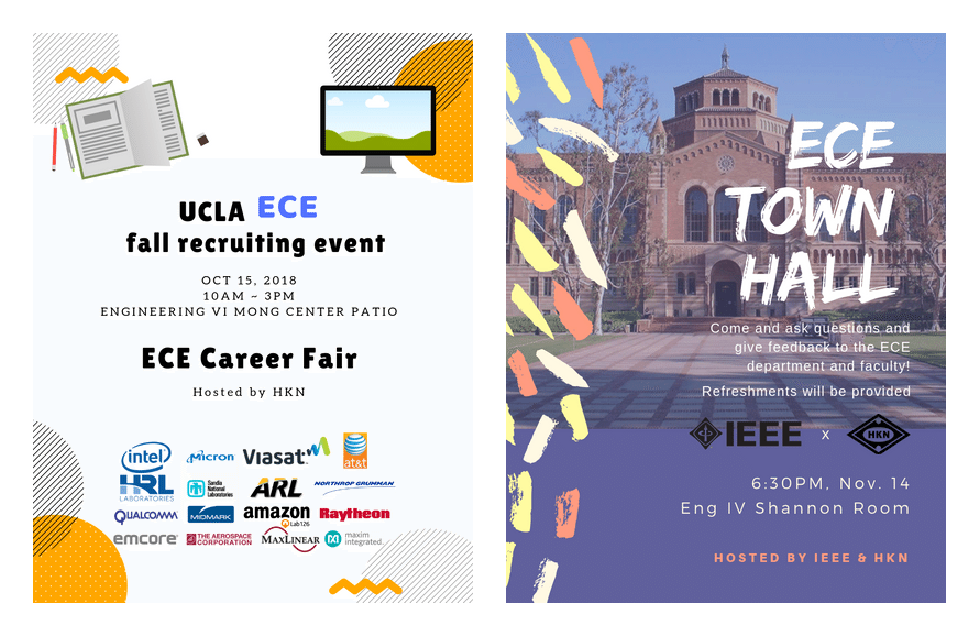 ECE Career Fair / Town Hall Flyer Design
