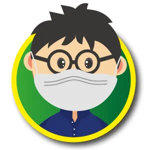 Compulsory mask wearing (except when eating or drinking)