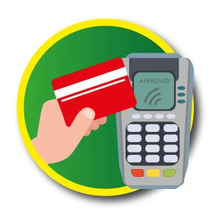 Encouraging contactless payment at F&amp;B and retail counters