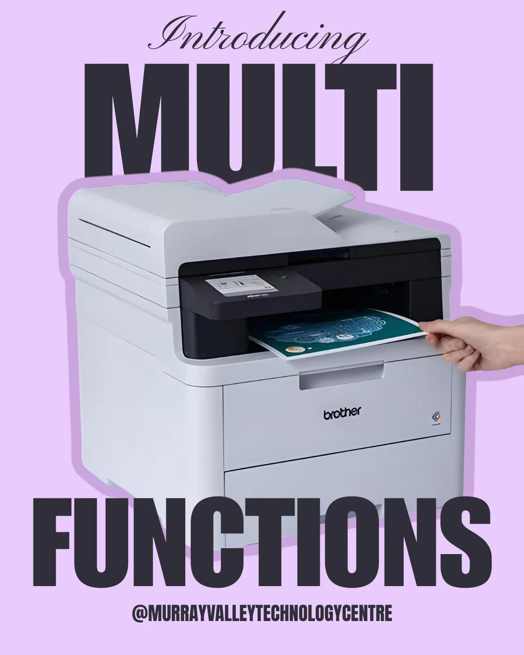 So what actually IS a multifunction printer? 🤔
it's not just a printer. It is one machine that can do three jobs:

🖨️ PRINT - documents, photos, labels, whatever you need on paper
📠 SCAN - turn physical paper into a digital file in seconds, straig