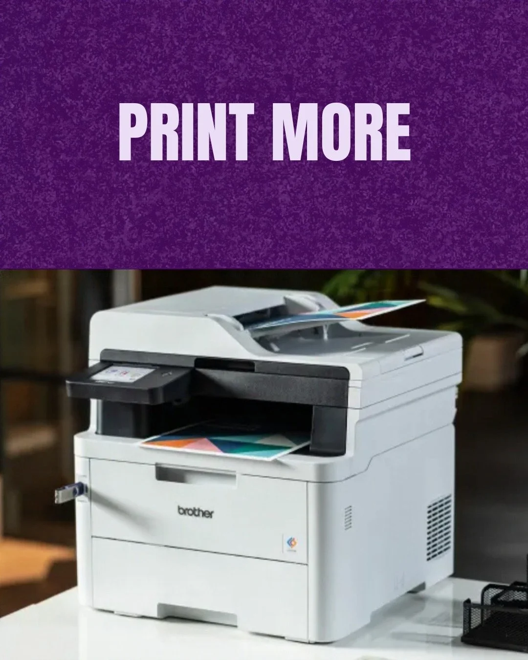 Print more in the comfort of your own home. 🖨️💜

WFH setup? School projects? Last-minute forms? We&rsquo;ve got a printer for that.

Swipe through to see some of the Brother and Canon printers we stock. 👉

We can also help with:
✅ Setup
✅ Repairs
