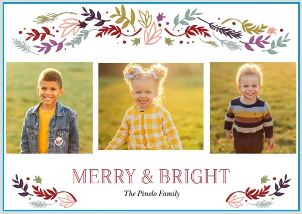 These 3... what can I say? I love them so much and today was the perfect amount of joyful chaos♥️. 
Also, cards went out-- but late-- so if you see this in your mailbox on Monday, act surprised.