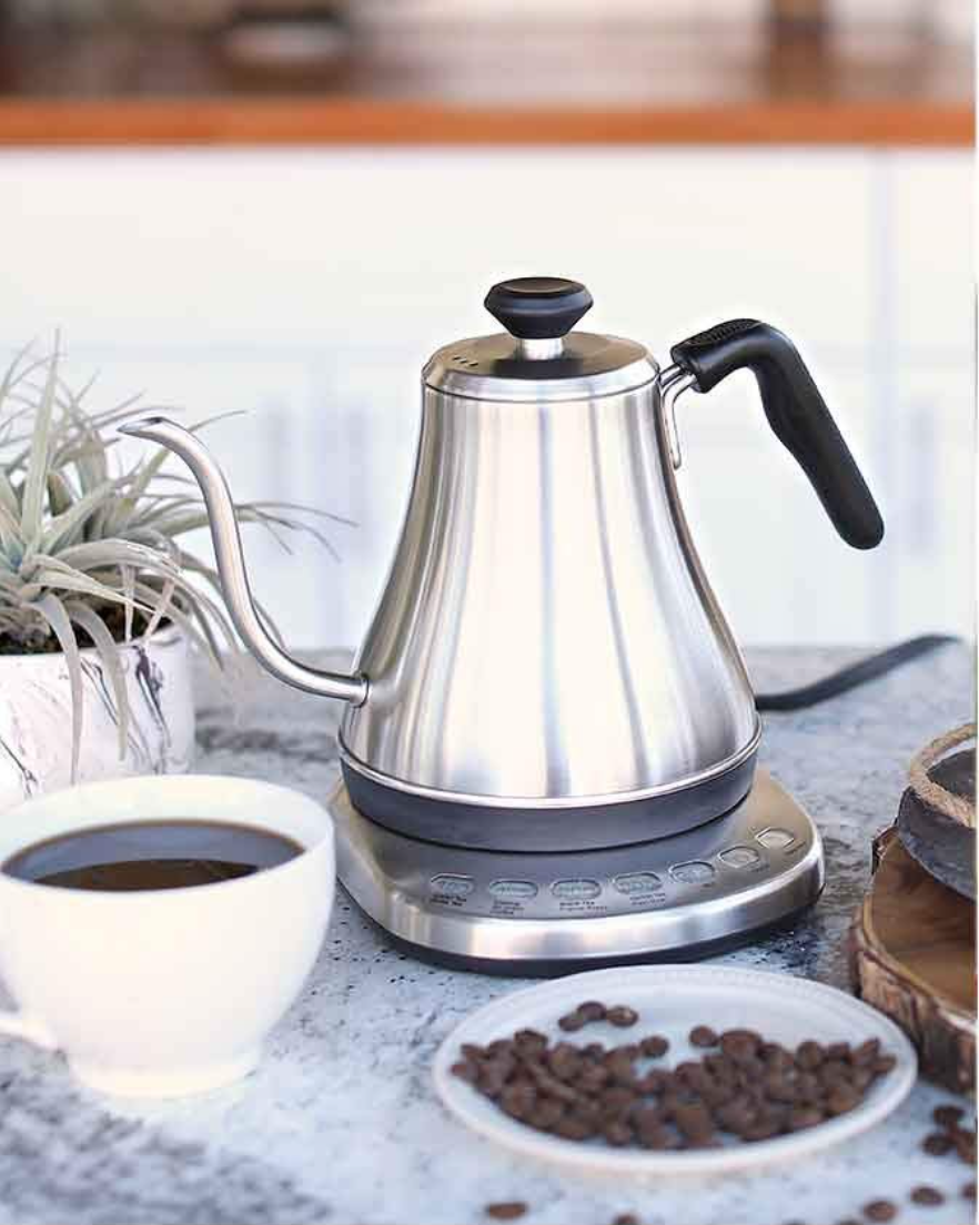 Gooseneck Electric Kettle + Fast Electric Coffee Grinder For Drip Coffee  Ground Coffee