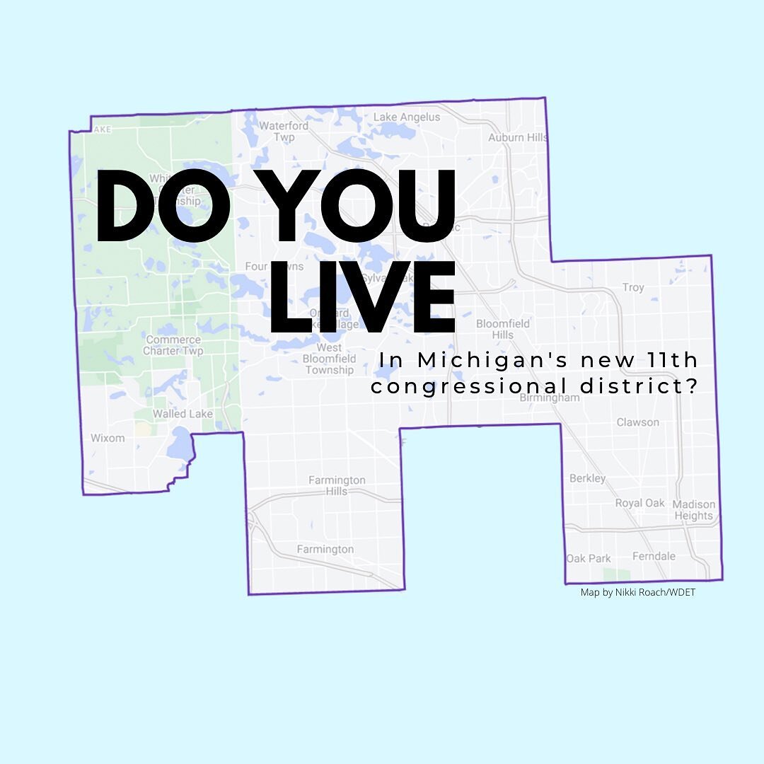 Does your city reside in Michigan&rsquo;s new congressional 11th district? Swipe through this post to find out.

After the 2020 census, Michigan&rsquo;s congressional districts were redrawn and it lost one seat in the House of Representatives. This i