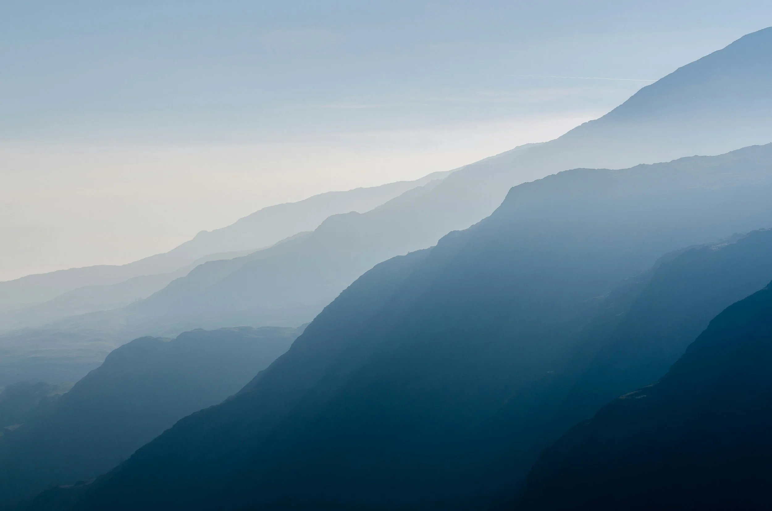 Blue mountain backkdrop