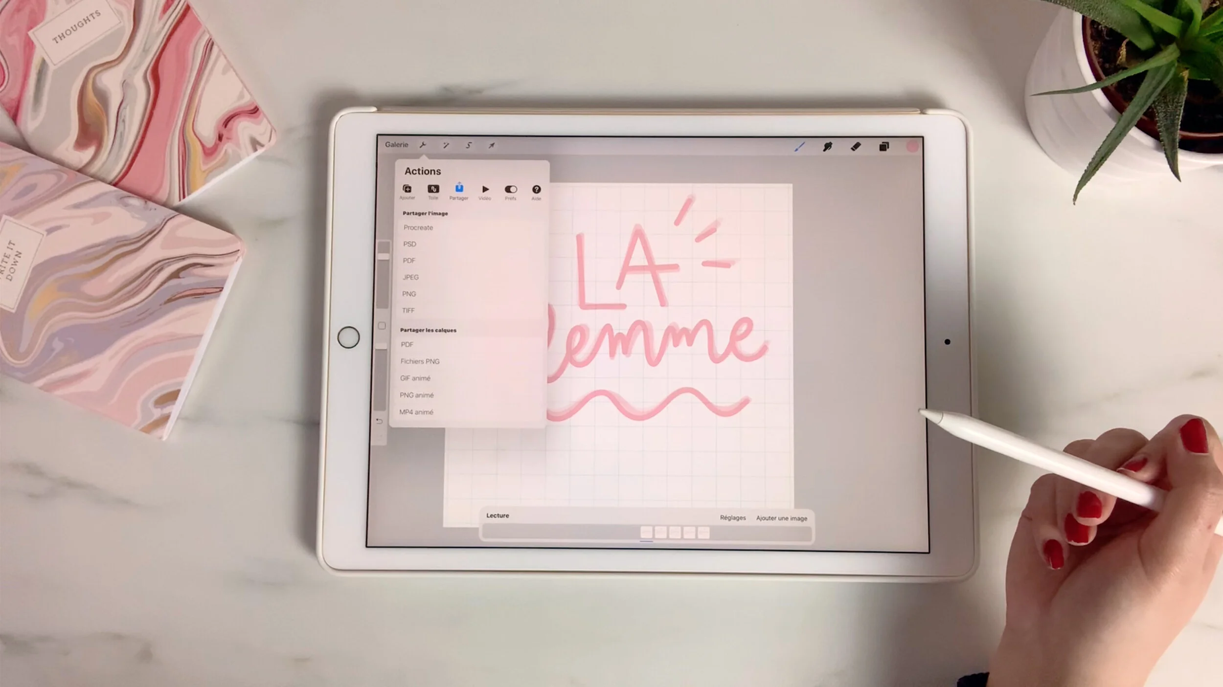 Comment créer des gifs animés sur Procreate (iPad)